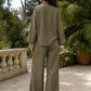 The Verona Linen Set - Olive