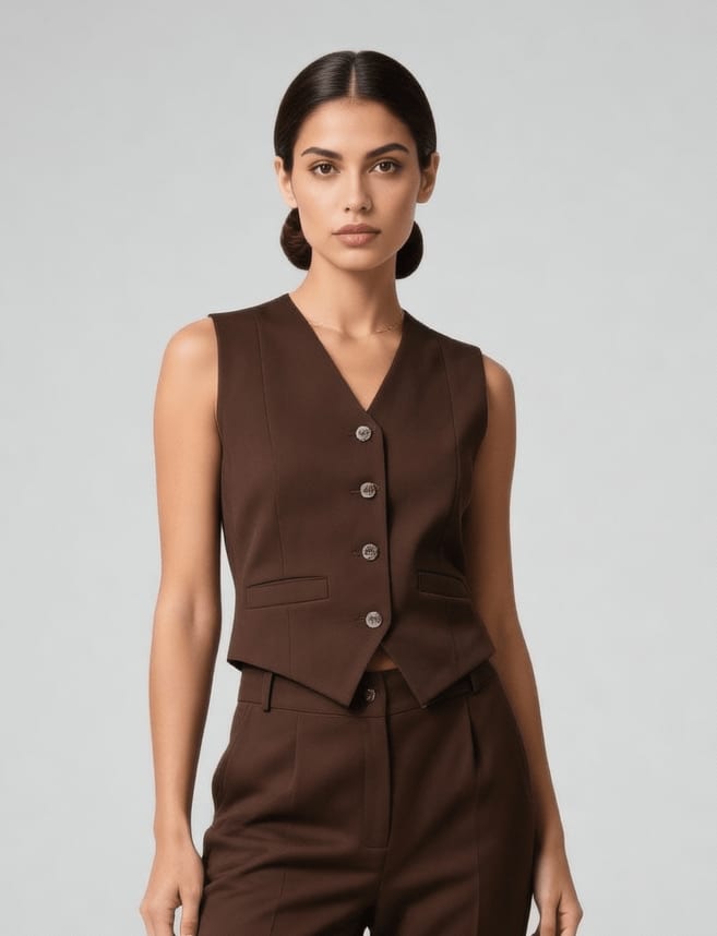 Brown Classic Vest Only