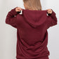 Oversized Hoodie – Burgundy