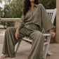 The Verona Linen Set - Olive