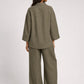 The Verona Linen Set - Olive