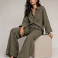 The Verona Linen Set - Olive