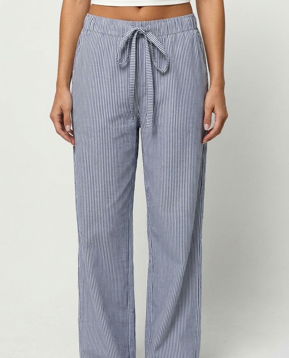 The Santorini Stripe Pants - Blue
