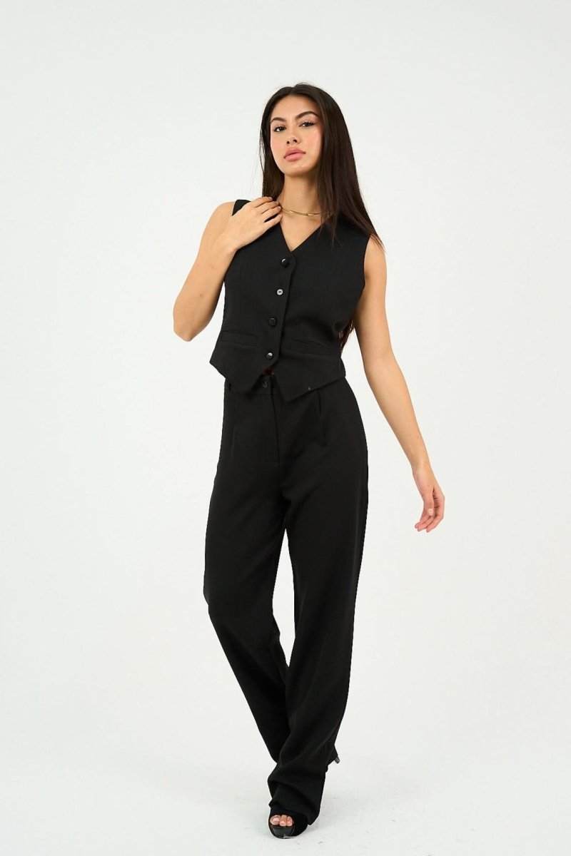 Black Classic Vest Only - Hushy Wear