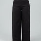 Black High-Waist Classic Trousers