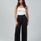 Black High - Waist Classic Trousers - Hushy Wear