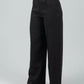 Black High - Waist Classic Trousers - Hushy Wear