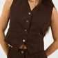 Brown Classic Vest Only - Hushy Wear