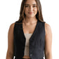 Linen Vest Only - Black