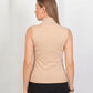 Sleeveless Basic Top - Beige