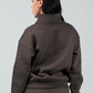 Half - Zip Lounge Top – Charcoal - Hushy Wear