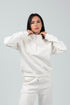 Half - Zip Lounge Top – Off - White - Hushy Wear