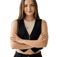 Linen Vest Only - Black