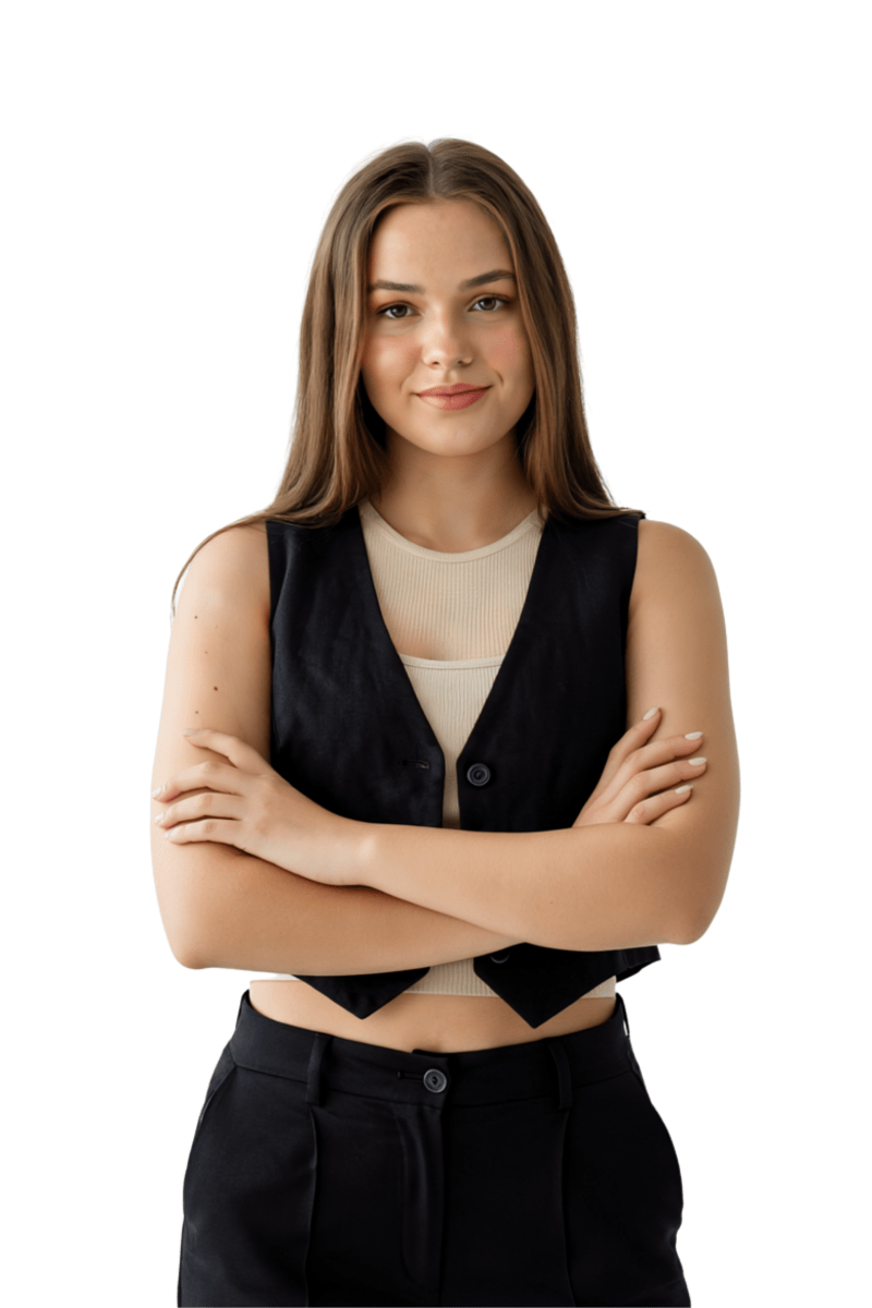 Linen Vest Only - Black
