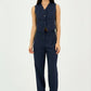 Navy Classic Vest & Pleated Straight Pants Set