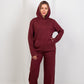 Oversized Hoodie & Sweatpants - Burgundy