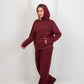 Oversized Hoodie & Sweatpants - Burgundy