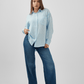 Oversized Shirt In Baby Blue - Hushy Wear