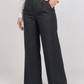 Premium High Waist Trouser - Gray - Hushy Wear