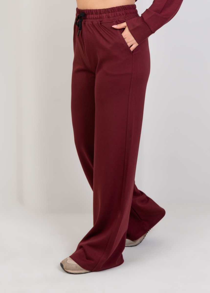 Oversized Hoodie & Sweatpants - Burgundy