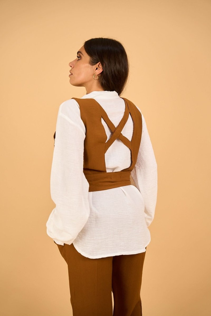 RINI - Full Vest Set - Brown