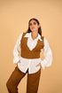 RINI - Full Vest Set - Brown - Hushy Wear