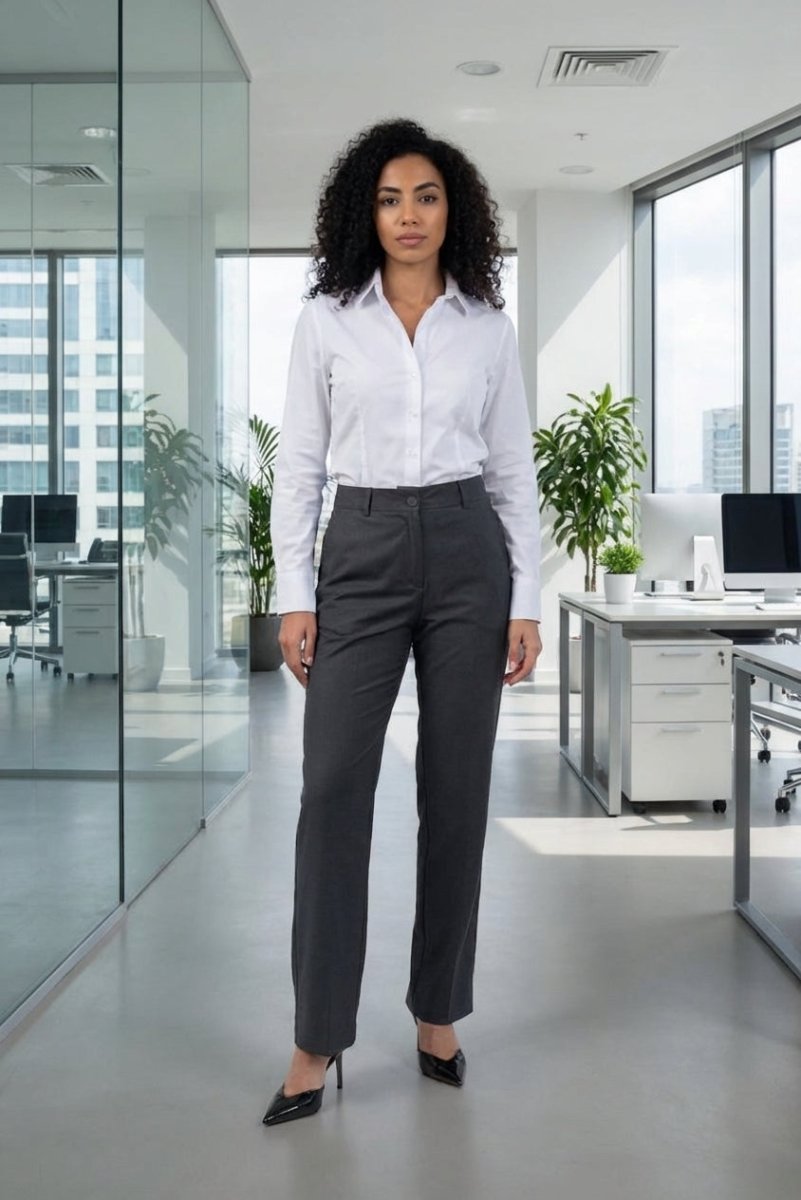 Straight Classic Trouser - Gray - Hushy Wear