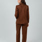 Straight Suede Classic Trouser
