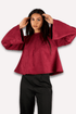 Suede Top - Maroon - Hushy Wear