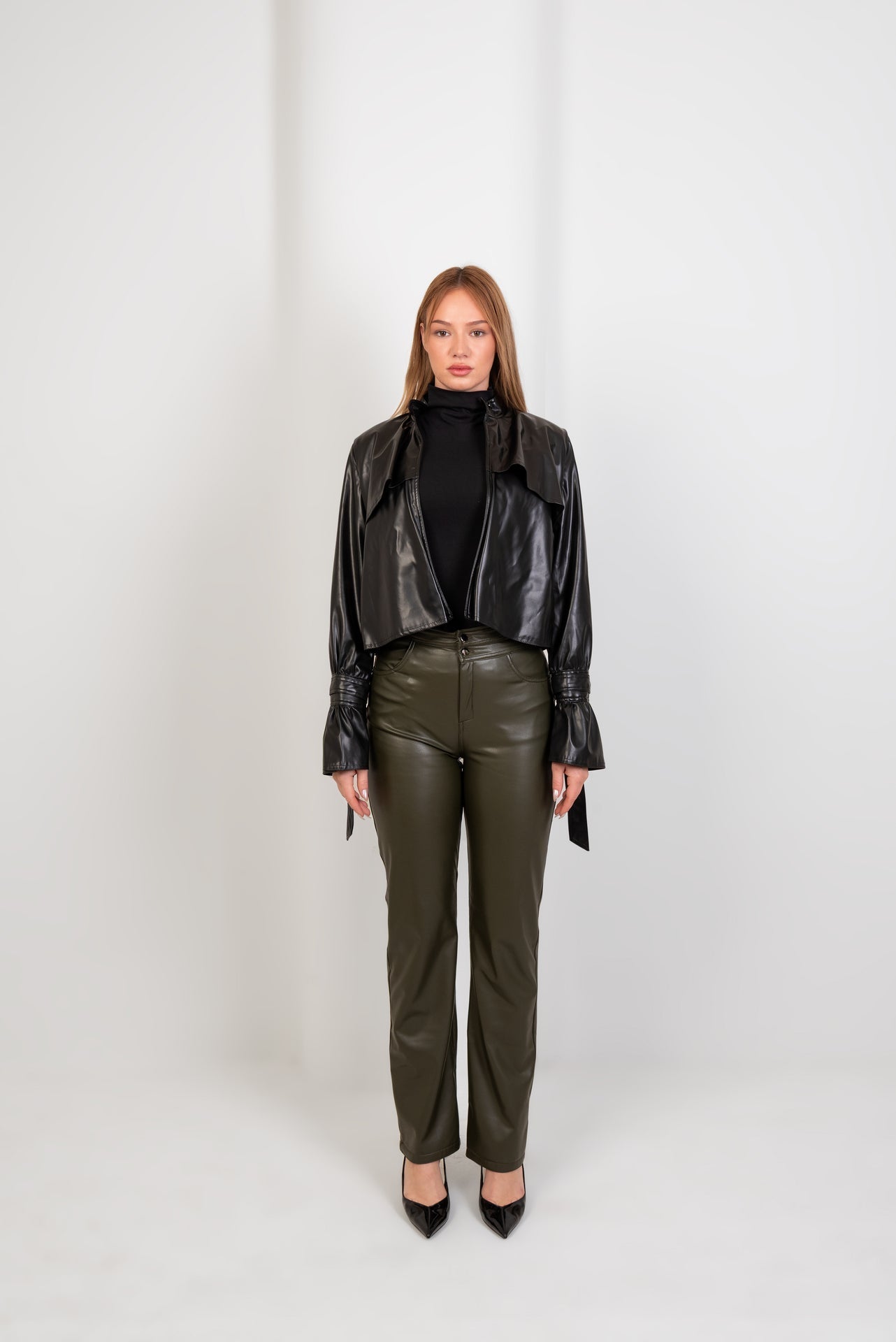 Trench Jacket - Leather - Hushy Wear