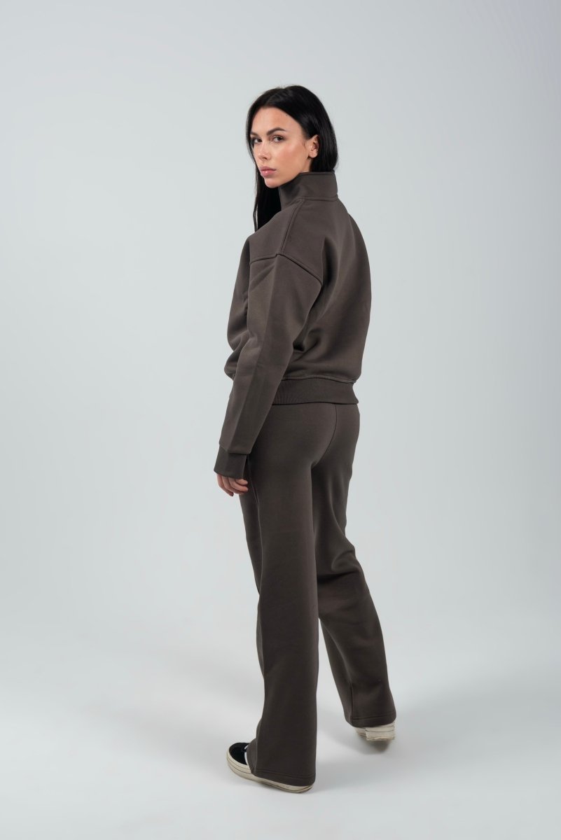 Wide - Leg Lounge Sweatpants – Charcoal - Hushy Wear