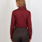 Wool High Waist Trouser - Brown - Hushy Wear